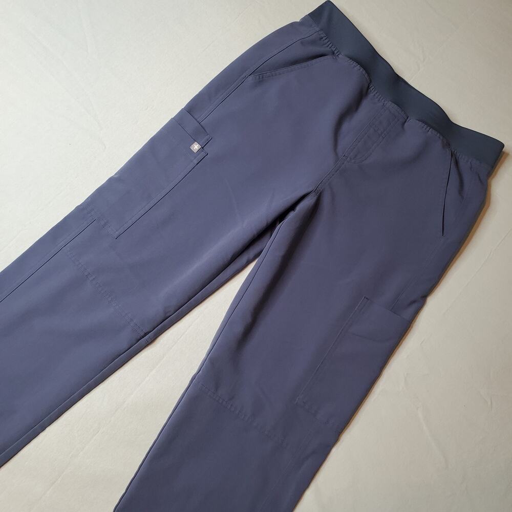 Figs Men's Size M Axim Cargo Scrub Straight Leg Pants Blue T2001